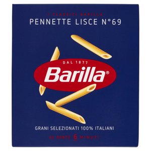 Barilla Pasta Pennette Liscie n.69 100% grano italiano 500 g