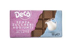 Tavoletta Cioccolato Al Latte Senza Zucchero Gr 100