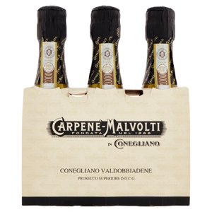 Carpenè-Malvolti Conegliano Valdobbiadene Prosecco Superiore D.O.C.G. Extra Dry 3 x 200 ml