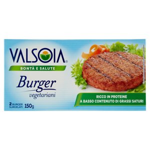 Valsoia Bontà e Salute Burger vegetariani 2 Burger Surgelati 150 g