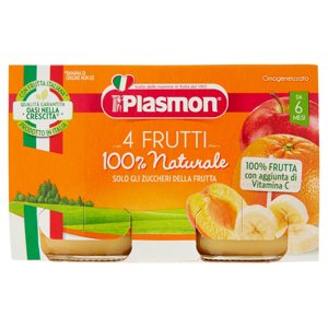 Plasmon 4 Frutti Omogeneizzato 2 x 104 g