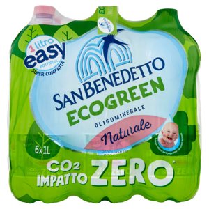 San Benedetto Acqua Naturale Fonte del Pollino Ecogreen Easy 6 x 1 L