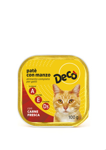 Patè Con Manzo Per Gatti Gr 100