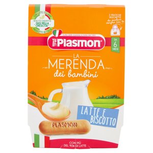 Plasmon La Merenda Dei Bambini Latte E Biscotto 2 X 120 G