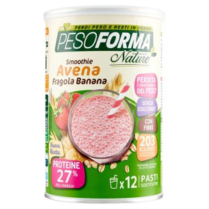 Pesoforma Nature Smoothie 12 Pasti con Fragola Banana e Crusca di Avena 420 g