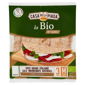 Casa della Piada la Bio Integrale Formato Medio M 3 Piadine 225 g