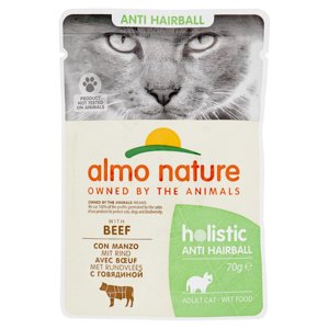 almo nature holistic Anti Hairball Adult Cat con Manzo 70 g