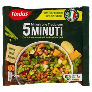 Findus Minestrone Tradizione 5 Minuti - con Verdure IGP e DOP 600 g