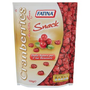 Fatina Snack Cranberries Mirtilli Rossi 150 g
