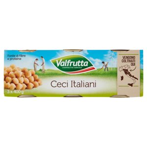 Valfrutta Ceci Italiani 3 x 400 g