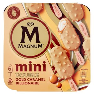 Magnum mini Double Gold Caramel Billionaire 6 x 47 g