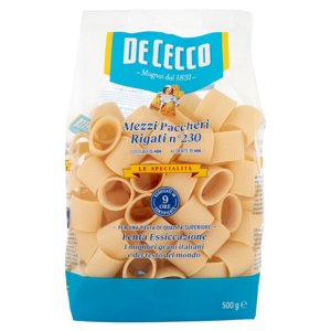 De Cecco Le Specialità Mezzi Paccheri Rigati n°230 500 g