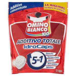 Omino Bianco 100 Più Additivo Totale IdroCaps 5in1 12 caps 240 g