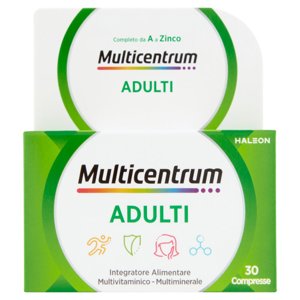 Multicentrum adulti integratore multivitaminico completo vitamina C , A 30 compresse 30 g