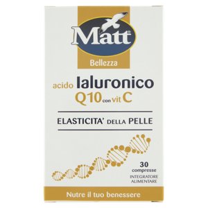 Matt Bellezza acido Ialuronico Q10 con vit C 30 compresse 12 g