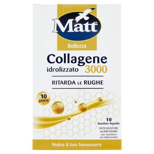 Matt Bellezza Collagene idrolizzato 3000 10 bustine 100 ml
