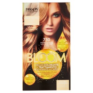 Dikson Bloom Crema Colorante + Trattamento Rigenerante per Capelli 730 Biondo Dorato