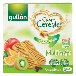 Gullón Cuor di Cereale Take Away Multifrutta 6 x 24 g