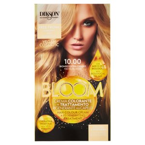 Dikson Bloom Crema Colorante + Trattamento Rigenerante per Capelli 10.00 Biondo Extra Chiaro