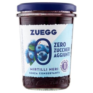 Zuegg Zero Zuccheri Aggiunti* Mirtilli Neri 220 g