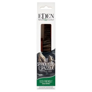 Eden Natural Comfort Kit Spandilucido e Spazzola per Pelle Liscia