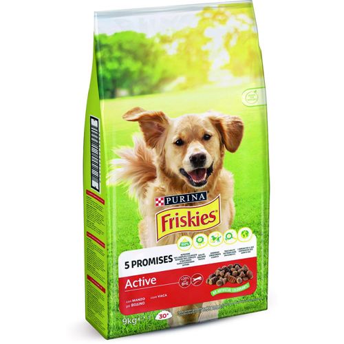 PURINA FRISKIES Crocchette Cane Vitafit Active con Manzo 10 kg