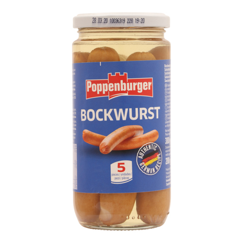 POPPENB.BOCKWURST 5PZ 380GR