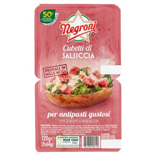 Negroni Cubetti di Salsiccia 2 x 60 g