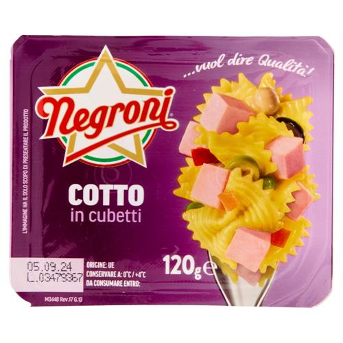 Negroni Cotto in cubetti 120 g