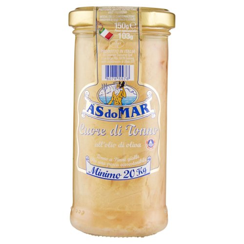 Asdomar Cuore di Tonno all'olio di oliva Minimo 20 Kg 150 g