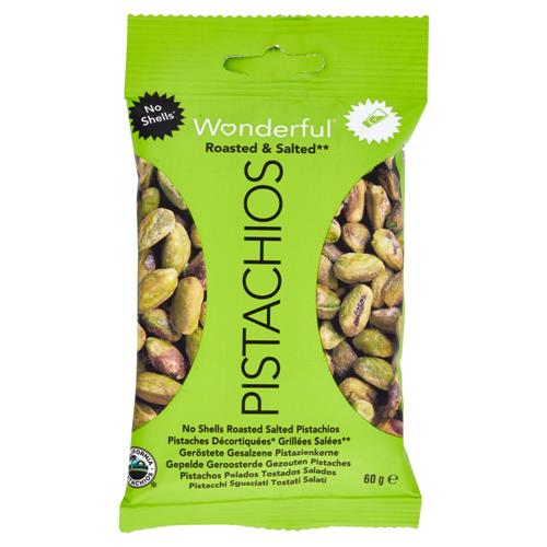 Wonderful Pistacchi Sgusciati Tostati Salati 60 g