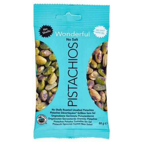 Wonderful Pistacchi Sgusciati Tostati Non Salati 60 g