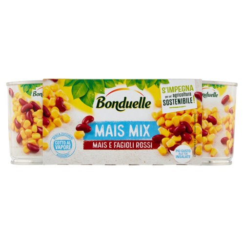 Bonduelle Mais Mix Mais e Fagioli Rossi 3 x 170 g