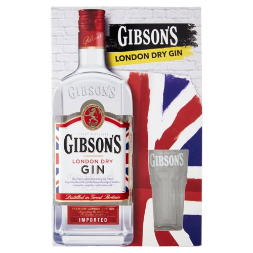 Gibson's London Dry Gin 70 cl + Bicchiere