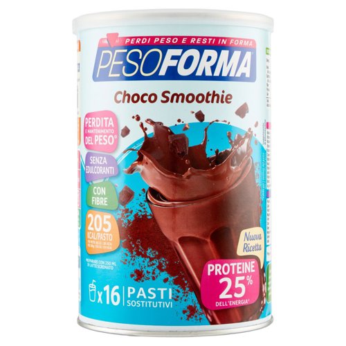 Pesoforma Choco Smoothie, Pasto sostitutivo gusto Cioccolato, Shake per il controllo del peso, 436g