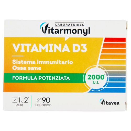 Laboratoires Vitarmonyl Vitamina D3 Sistema immunitario 90 Compresse 7,6 g