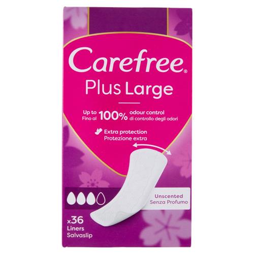 Carefree Plus Large Senza Profumo Salvaslip 36 pz