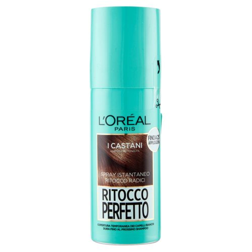 L'Oréal Paris Ritocco Perfetto, Spray Istantaneo Correttore per Radici, Castano, 75 ml