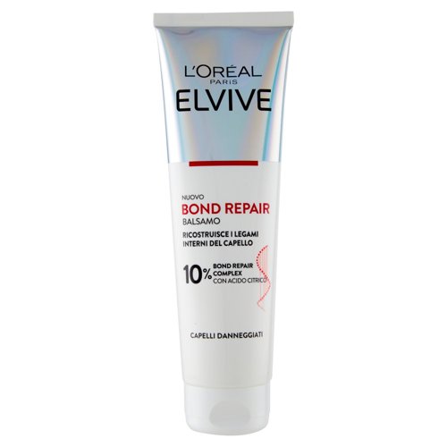 L'Oréal Paris Elvive Bond Repair Balsamo Con Acido Citrico Per Capelli Danneggiati, 150 ml