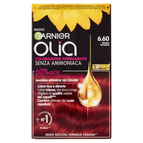 Garnier Olia Tinta Capelli, Senza Ammoniaca, Intense red 660