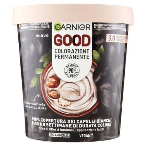 Garnier GOOD 3.0 Castano Cioccolato Fondente, colorazione permanente senza ammoniaca