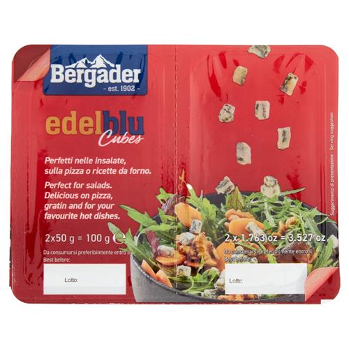 Bergader edelblu Cubes 2 x 50 g