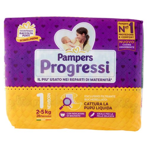 Pampers Progressi Newborn 28 pezzi