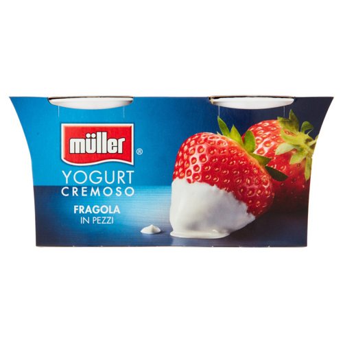 müller Yogurt Cremoso Fragola in Pezzi 2 x 125 g