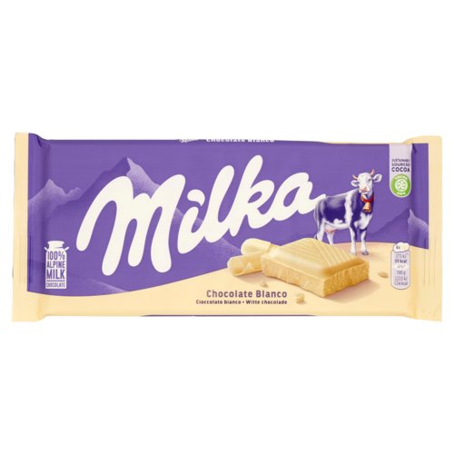 Milka Bianco, tavoletta di cioccolato bianco - 100g