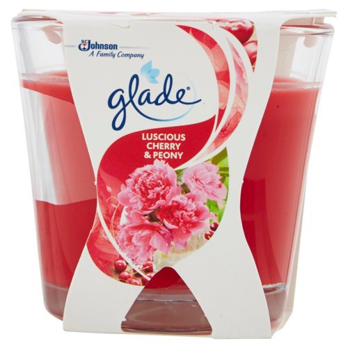 Glade Candela Mini, fragranze miste Sandalo, Cherry&Peony, Relaxing Zen, Vaniglia,  70gr