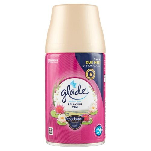 Glade Automatic Spray Ricarica, Profumatore per Ambienti, Fragranza Relaxing Zen 269ml