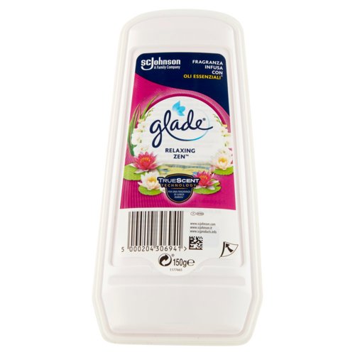 Glade Assorbiodori, Profumatore per la Casa e Armadi, Fragranza Relaxing Zen 150g