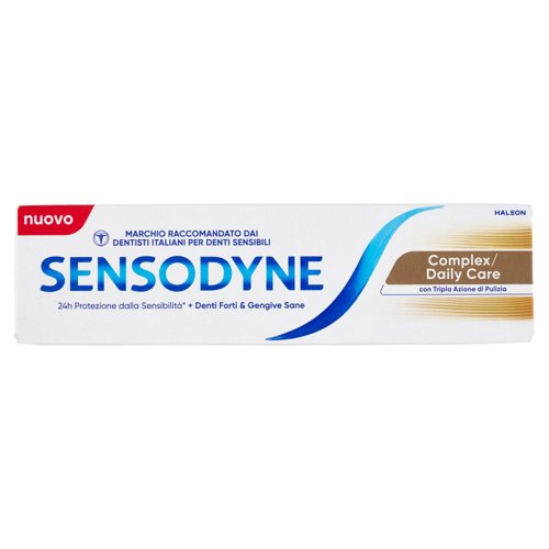 Sensodyne Dentifricio Complex/Daily Care per Denti Sensibili, Tripla Azione di Pulizia 75 ml