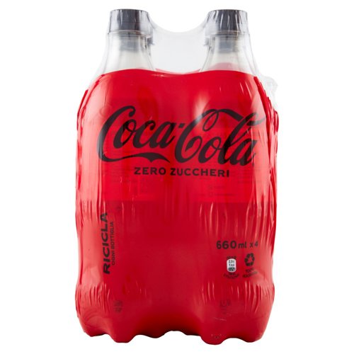 COCA-COLA Zero Zuccheri PET 4 x 660 ml 